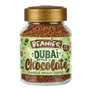 Beanies Dubai Style Chocolate – Pisztáciás csokoládé ízű instant kávé 50g