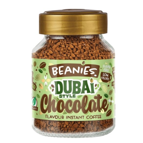 Beanies Dubai Style Chocolate – Pisztáciás csokoládé ízű instant kávé 50g