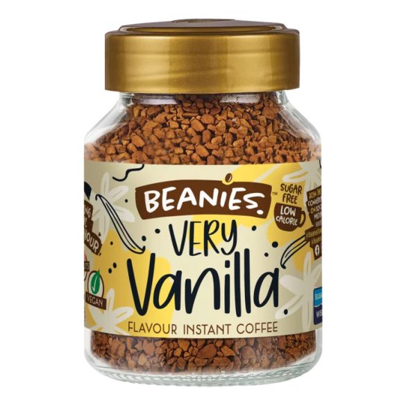 Beanies Very Vanilla Vaníliás ízesítésû azonnal oldódó kávé 50g