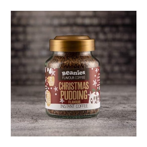 Beanies Christmas Pudding Karácsonyi Puding ízesítésû azonnal oldódó kávé 50g