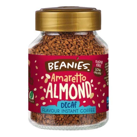 Beanies Koffeinmentes Amaretto Almond Mandulás ízesített azonnal oldódó kávé 50g