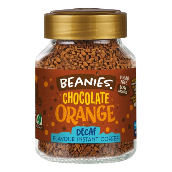 Beanies Koffeinmentes Narancsos csokoládé Ízesített instant kávé 50g