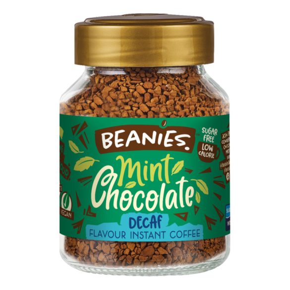 Beanies Koffeinmentes Mint Chocolate Mentás-csoki ízesítésû azonnal oldódó kávé 50g
