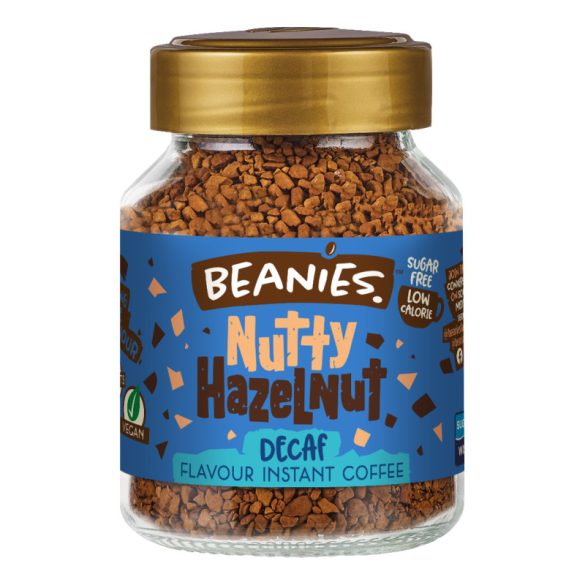 Beanies Koffeinmentes Nutty Hazelnut Ízesített instant kávé 50g
