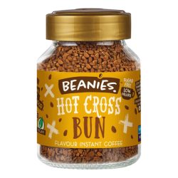   Beanies Hot Cross Bun Mazsolás süti ízesített instant kávé 50g