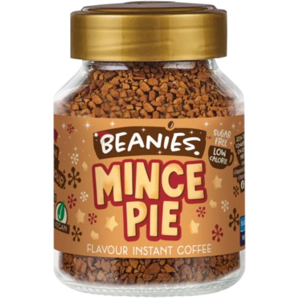 Beanies Mince Pie Karácsonyi Gyümölcsös Pite ízesítésû azonnal oldódó kávé 50g