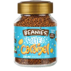   Beanies Koffeinmentes Salted Caramel Sóskaramellás ízesített azonnal oldódó kávé 50g