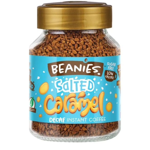 Beanies Koffeinmentes Salted Caramel Sóskaramellás ízesített azonnal oldódó kávé 50g