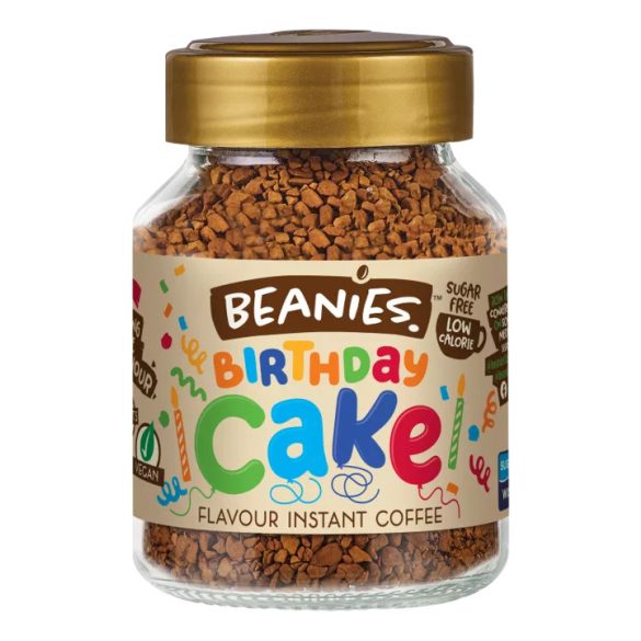 Beanies Birthday Cake Eper-tejszín ízesítésû azonnal oldódó kávé 50g